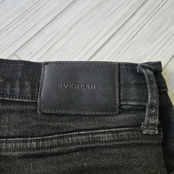 Everlane High Rise Skinny Jeans in Distressed Black Size 30 Regular - Picture 9 of 13